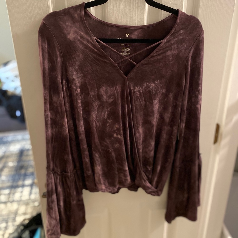 Purple tie dye soft and sexy shirt